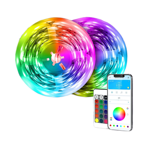 DAYBETTER 130ft LED Strip Lights <b>RGB</b> Indoor Desk Bedroom Decor with Remote 24V Smart Power Supply Birthday Gifts - Product Image 1