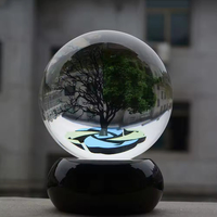 HBL Vente en gros Effacer K9 Grande boule de cristal vierge Gravure laser 3d Boule de cristal personnalisée 200mm