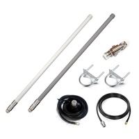 Antenne extérieure omnidirectionnelle en fibre de verre FRP IP67 5dBi à gain élevé 433 470 510 868 915 MHz, type N, pour station de base Lora LPWAN IoT