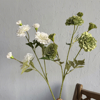 Vente en gros de 6 têtes de fleurs de pivoine artificielles en soie, pivoine rose pour arrangement de mariage, décoration de table à domicile