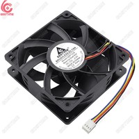 Ventilateur de refroidissement PC Gdstime GDP1238 haute vitesse DC 12V 2.5A 120x120x38mm à roulement à billes en plastique 4 broches avec fonction PWM FG pour boîtier d'ordinateur
