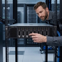 Server Rak PowerEdge R820 2U 4-Socket Quad Xeon E5-4600 V2 DDR3 Enterprise Virtualization Storage Server Bekas