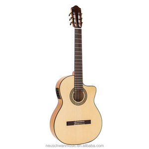 กีตาร์ฟลาเมงโกแบบคัทอะเวย์ พร้อมปิ๊กอัพ Fishman PSY-301 คุณภาพสูง หน้าไม้สปรูซ ผลิตด้วยมือจากสเปน กีตาร์คลาสสิก - Product Image 2