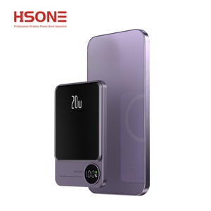 Banco de Energía Personalizado de Aleación de Aluminio Ligero Ultra Delgado de 5000 mAh con Carga Inalámbrica Magnética PD20W y Carga Rápida Tipo-C - Product Image 4