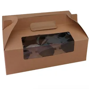 Popular Products Cupcakes Packaging Box Pet Eco Friendly Wholesale White Luxury Cupcake Box For Sale