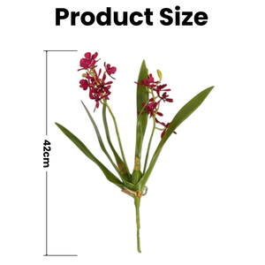 Orchidée Vanda artificielle en latex hautement recommandée, orchidée Vanda rose et blanche, fleurs artificielles pour la décoration de mariage et de la maison - Product Image 2