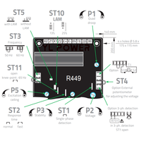 YUELING OEM R449 AVR pour AREP ou PMG ALTERNATEURS GENSET MOTEUR PIÈCES DE RÉPARATION