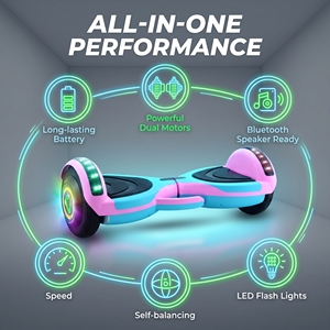 <span class=keywords><strong>Hoverboard</strong></span> <span class=keywords><strong>con</strong></span> <span class=keywords><strong>Bluetooth</strong></span>, <span class=keywords><strong>Hoverboard</strong></span> Eléctrico de Equilibrio Rápido para Adultos y Niños - Product Image 6