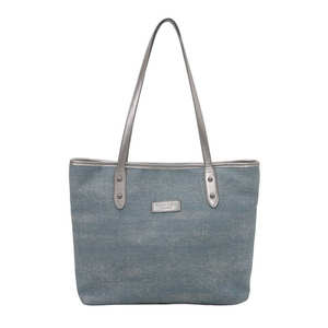 Bolso de hombro vaquero de gran capacidad para mujer, bolso tote informal para mujer - Product Image 4