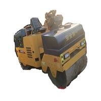 Rouleau vibrant à double tambour d'occasion, pesant 5 tonnes et 3 tonnes, compacteur de sol Xugong de Chine, populaire au Congo