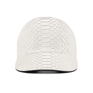 ZENOS Luxury Custom Python Skin Baseball Cap <b>Waterproof</b> Sports Golf Travel <b>Hat</b> with Silver Copper Buckle - Product Image 1