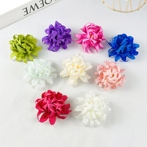 Tête de chrysanthème flamboyant en soie de 12 cm de diamètre pour décoration de mariage, accessoire de coiffure DIY - Product Image 2