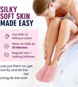 Calcetines de Gel Hidratantes para Hombres y Mujeres, Tratamiento para Pies Secos y Talones Agrietados con Manteca de Karité y Aceite de <span class=keywords><strong>Rosas</strong></span> - Product Image 4