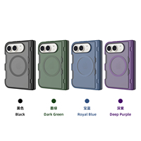 Coque de protection 3-en-1 avant, arrière et charnière pour iPhone Duo, avec béquille pliable et étui magnétique, disponible en 4 couleurs en stock