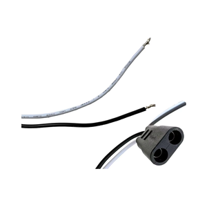 Konektor Kabel Harness 2-Pin Khusus Model Double Female Bullet Plug, Berlapis Timah, Tembaga, Selubung PVC/NYLON, Elektronik Cepat - Product Image 3