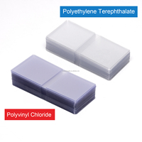Vente en gros de porte-monnaie en vinyle à double poche personnalisé de 2x2 pouces, 2,5x2,5 pouces, porte-monnaie en PVC, porte-monnaie en plastique