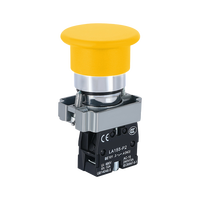 XB2-BC42 du fabricant LVMA Bouton d'alimentation à réarmement automatique Bouton 22mm Tête champignon Bouton poussoir en métal 10A Max. 220V
