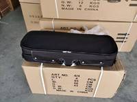 Sinomusik Cheap Price Plywood Double Violin case for String Instrument Black 600D Oxford Exterior for Sale Made in China