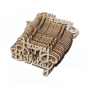 Vendita calda <span class=keywords><strong>di</strong></span> ritagli al Laser in legno biglietti d'auguri e decorazioni per auguri <span class=keywords><strong>di</strong></span> <span class=keywords><strong>compleanno</strong></span> lettere torta fatta a mano in legno accessori per torte - Product Image 4