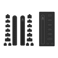 TP5-5519 Housse anti-poussière simple pour PS5 SLIM/PRO/PS5, ensemble de bouchons anti-poussière pour console à disque/numérique, kit anti-poussière