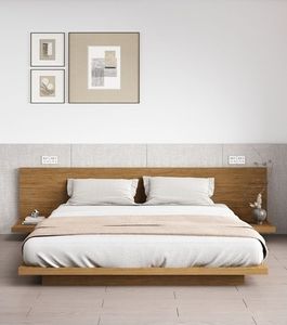 Letto Basso in Legno Wabi-Sabi Letto da Terra Semplice Stile <span class=keywords><strong>LOFT</strong></span> per Appartamento o Camera Standard di Hotel Vendita Diretta dalla Fabbrica Letto Tatami in Legno per Camera da Letto - Product Image 4