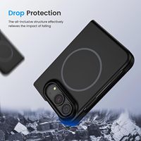 Étui pour iPhone Duo en silicone liquide, support magnétique, étanche, antichoc, protection complète de l'appareil photo, étuis pour téléphone portable de qualité alimentaire