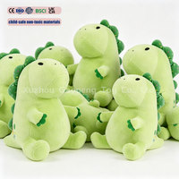 Boneka Dinosaurus Raksasa Kustom Personal, Mainan Dino Hijau Lucu Besar 8 inci untuk Anak, Bantal Plushie Lembut