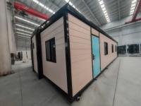 Maison conteneur extensible en structure acier 20ft 40ft, Villa préfabriquée de luxe 2-4 chambres, Résistante aux tremblements de terre, Panneaux solaires, Prête à l'emploi