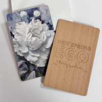 Carte de visite en bois NFC personnalisée 13,56 MHz 2025, impression couleur, puce 1k, carte RFID intelligente sans contact pour contrôle d'accès