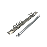 Clips de reliure métalliques à 6 anneaux YXQ Easy-Open LTR216-6-20/20, fournitures de bureau et classeurs pour cahiers avec mécanisme pratique