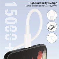 PD 20w 3A USB Type C Câble de charge rapide pour iPhone 15 pro max ipad Type-C Chargeur Câble de données pour Samsung Galaxy xiaomi