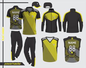 Ensemble complet d'uniformes de cricket, maillot à col et pantalon avec logo imprimé personnalisé, nom de l'équipe et tailles - Product Image 3