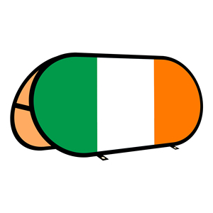 Ireland Oval Pop up <b>Banner</b> Warp-knitted Fabric for Outdoor Advertising Promotion Outdoor Tent - Product Image 1