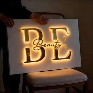 Panneau lumineux LED extérieur, signalisation publicitaire LED, lettres en relief 3D, enseigne lumineuse LED personnalisée pour logo d'entreprise - Product Image 3