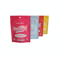 Sachet Mylar personnalisé avec impression UV et finition mate, impression recto-verso, pochette autoportante pour emballage alimentaire de luxe