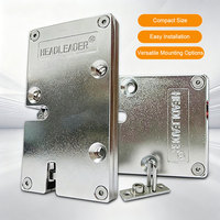Serrure électronique antivol ultra-mince Headleader avec déverrouillage par empreinte digitale, mot de passe et clé, moteur silencieux durable, étanche, en zinc