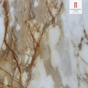 1600*3200*6mm Calacatta blanc or veines marbre fritté pierre dalles hôtel utilisé pour mur et sol - Product Image 2