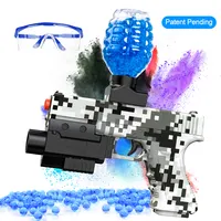 Novo] glock preto graffiti camuflagem pistola de brinquedo escudo arma  ejeção dardos blaster pistola ar para