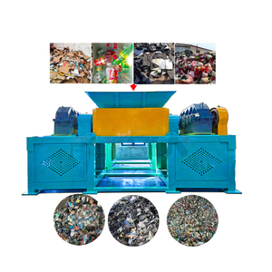 Broyeur industriel à double arbre pour plastique, déchiqueteur de morceaux, broyeur d'appareils électroménagers pour le recyclage - Product Image 1