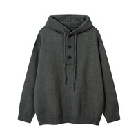 2025 pull à capuche pour hommes rétro Style américain unisexe haute qualité tricoté haut avant Anti-boulochage pour automne hiver Style paresseux