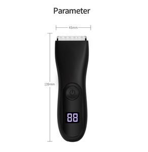 Cortadora de pelo corporal impermeable para hombres, máquina de afeitar eléctrica con cuchillas de cerámica - Product Image 1