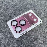 Support de protection d'objectif d'appareil photo en métal trempé avec son de clic rotatif et décompression pour iPhone 17 18 Pro Max 18 Pro