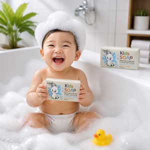 Savon <span class=keywords><strong>de</strong></span> Bain au Lait <span class=keywords><strong>de</strong></span> Chèvre et au <span class=keywords><strong>Sel</strong></span> Marin, Exfoliant Doux, Nettoyant, Peau Sensible, Hydratant, Apaisant, Savon Naturel pour Enfants - Product Image 3