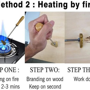 Nouveau style de tampon à logo personnalisé pour chaussures, en laiton, pour marquage de marque - Product Image 6