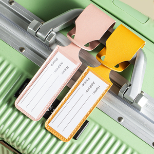 Porte-étiquette de bagage en PVC transparent populaire 2027 pour valise, avec étiquette de nom personnalisée pour valise souple 2027 - Product Image 4
