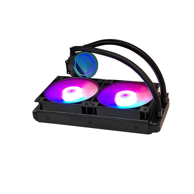 KS240 RGB Liquid CPU Cooler LED Fan Heatsink Water Cooling PC Computer Processor Aluminum Copper Material Fluid Bearing