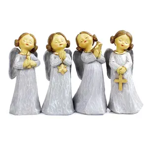 OEM New Design Promotional Handmade Home Decoration Wedding Supplies Resin Girl Doll Fabulous Handmade Gifts