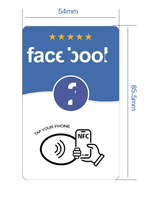 Carte de visite RFID NFC en PVC avec puce F08 et code QR pour usage hôtelier