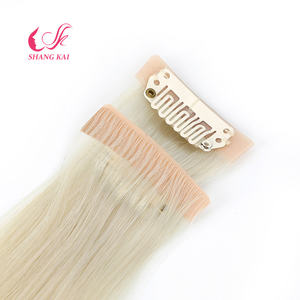 Vente en gros d'extensions de cheveux invisibles de cheveux humains Remy nouvelle méthode clips invisibles sans couture clips dans les extensions de cheveux - Product Image 2