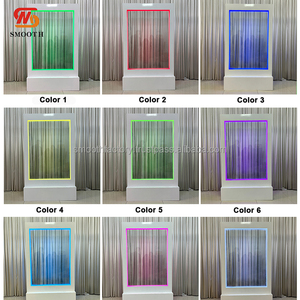 LEDA Cascade murale en verre d'intérieur en gros avec décoration de mariage, fontaine cascade sans fil pour mariage - Product Image 3